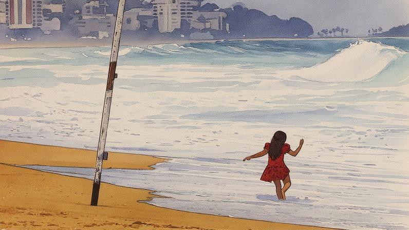 Menino de 9 anos desapareceu na noite de segunda-feira (15) na altura do Posto 10 (Foto: Reprodução)