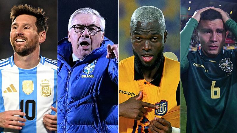 Argentina favorita, Brasil incerto, Equador em alta e Bolívia surpreendente nas Eliminatórias para a Copa do Mundo de 2026 (Foto: Reprodução)