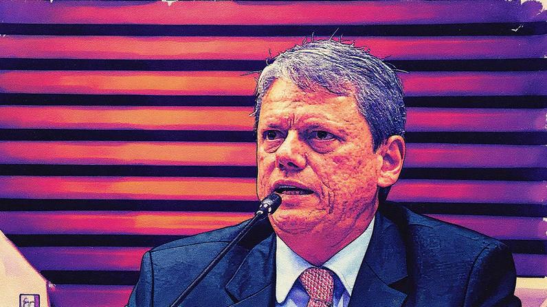 Governador de São Paulo em evento público (Foto: Reprodução)