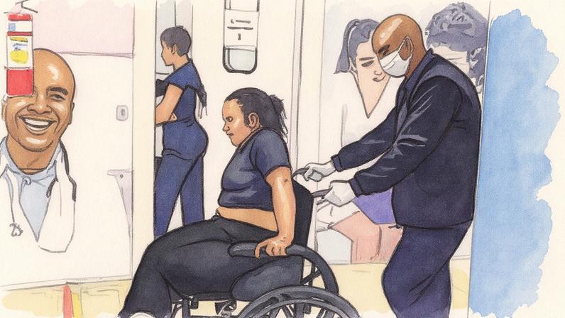 Grávida em busca de atendimento médico após complicações (Foto: Reprodução)