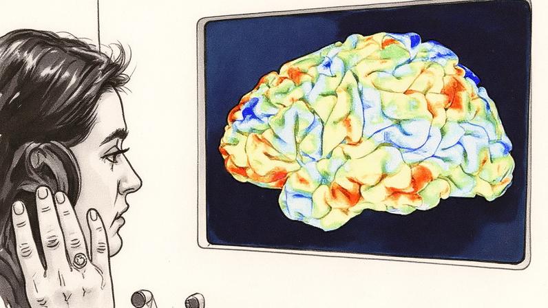 Homem com terno e gravata em pé, falando ao microfone, com um grande gráfico azul ao fundo (Foto: Reprodução)