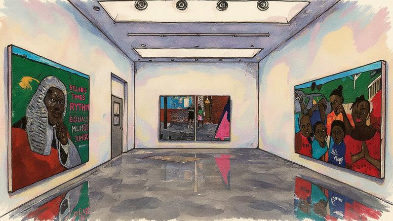 Exibição da obra de Henry Taylor na Blum & Poe, em Los Angeles (Foto: Reprodução)