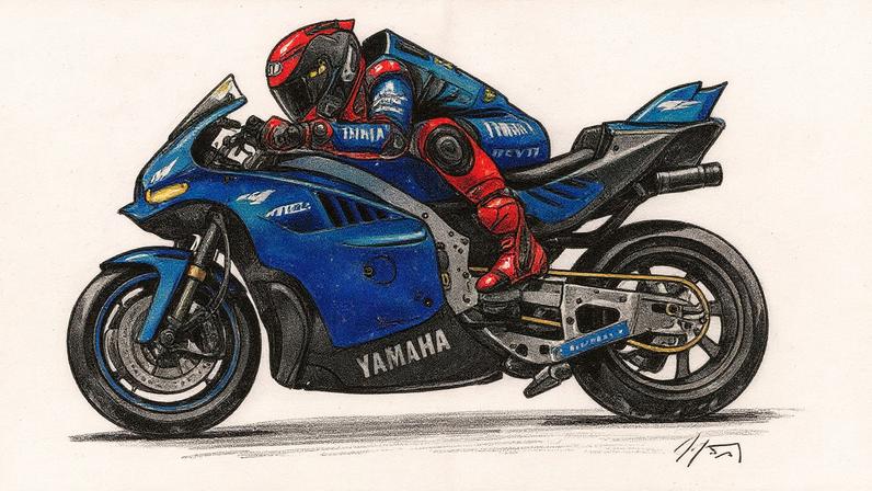 Piloto espanhol Augusto Fernández treina com a Yamaha no Misano Adriático (Foto: Reprodução)