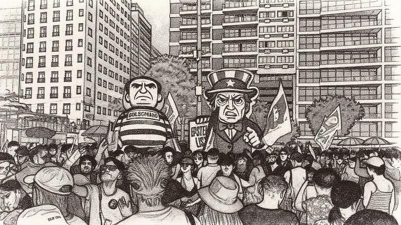 Milhares de pessoas se reuniram em Copacabana para um ato contra a PEC da Blindagem e o projeto de anistia (Foto: Reprodução)