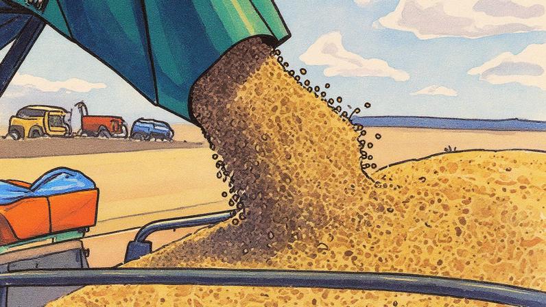 Colheita de soja em campo na Bahia (Foto: Reprodução)