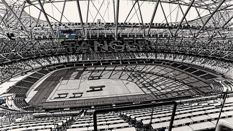 Grand Stade de Tanger está no final da reforma para Copa de 2030 — Foto: Divulgação / Federação Real Marroquina de Futebol