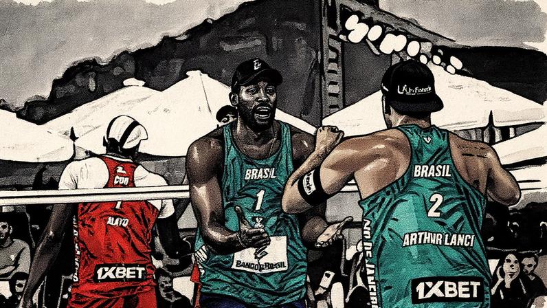 Arthur e Evandro (Foto: Reprodução / Volleyballworld)