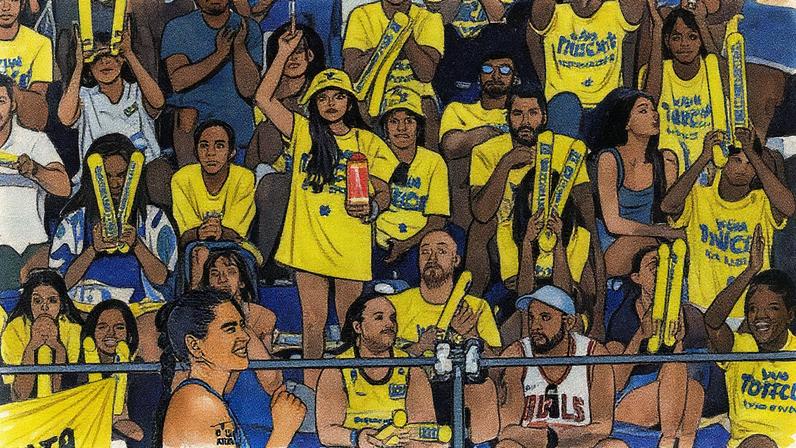 Carol Solberg comemora ponto na vitória na final do Elite 16 do Rio de Janeiro (Foto: Divulgação)