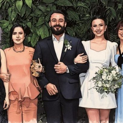 Maiara emociona-se em casamento religioso do irmão