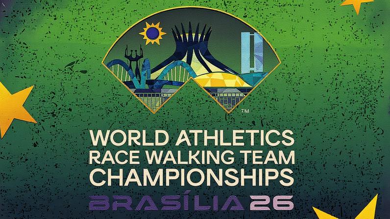 Logo oficial do Mundial de Marcha Atlética em Brasília (Foto: Divulgação)
