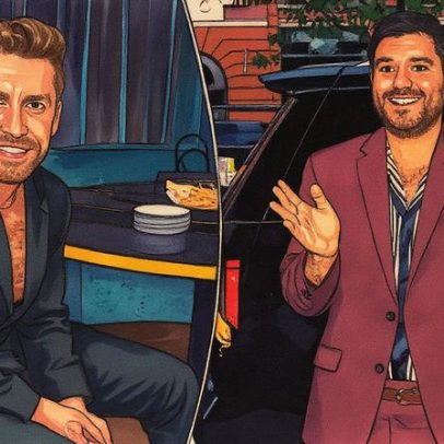 Danny Murphy e Evan Real usam ternos 'muito confortáveis' no 'Virtual Reali-Tea' Awards