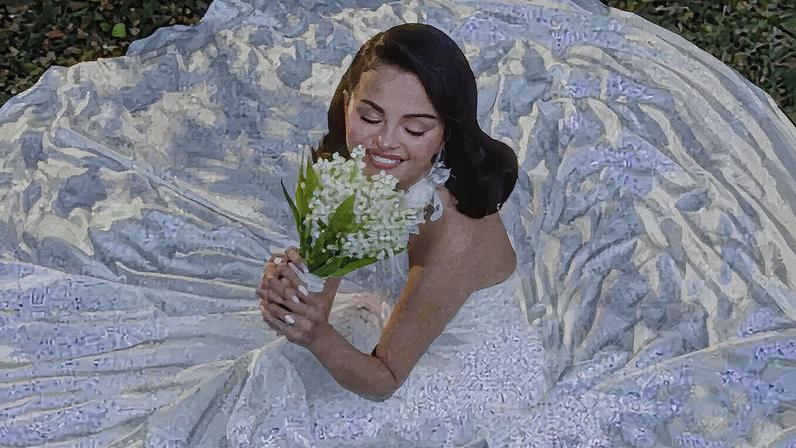 Fans caught a special detail about Selena Gomez's floral wedding bouquet. Petra Collins, courtesy of Selena Gomez