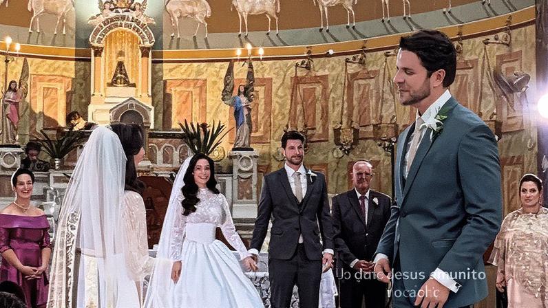 Ex-BBBs Laís Caldas e Gustavo Marsengo se casam — Foto: Reprodução/ Instagram