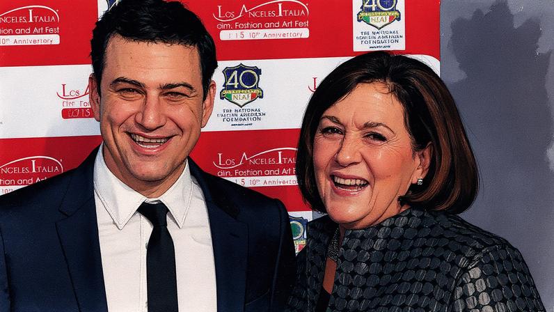 Jimmy Kimmel’s mom, Joann Iacono, “relentlessly” helped the comedian with food when his eponymous talk show was briefly suspended from the air. Getty Images