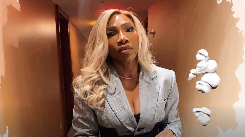 Serena Williams expressed discomfort after seeing a cotton plant at a hotel.