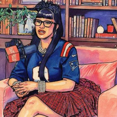 Cardi B usa camisa de Stefon Diggs em entrevista para 'Call Her Daddy'