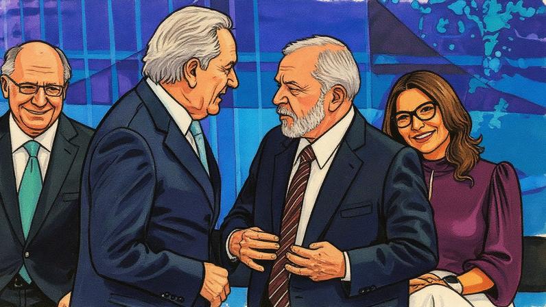 O ministro da Justiça, Ricardo Lewandowski, e o presidente Lula (PT). Foto: Sergio Lima/AFP