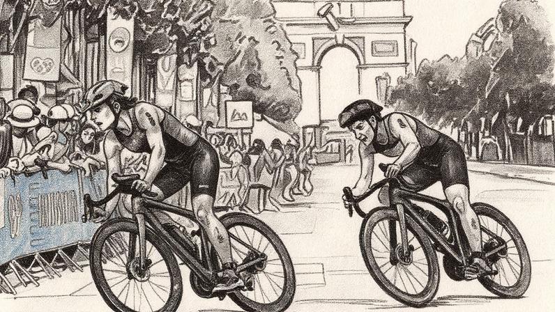 Atletas disputam prova de triathlon (Foto: Mauro Pimentel / AFP)