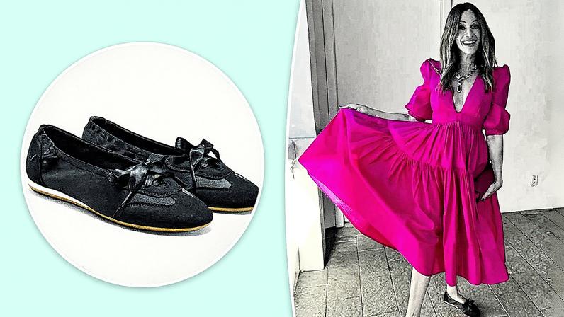 Julie Roberts wears this $160 sneakerina style on repeat.