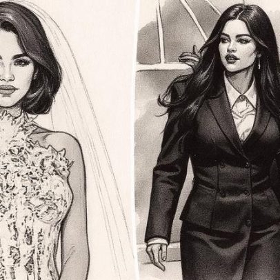 Selena Gomez arrasa com blazer branco no jantar de ensaio do casamento