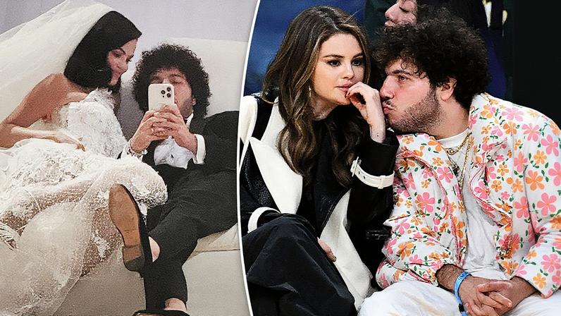 Selena Gomez admitted that she was sobbing and fearing for the worst after marrying Benny Blanco. Benny Blanco/Instagram