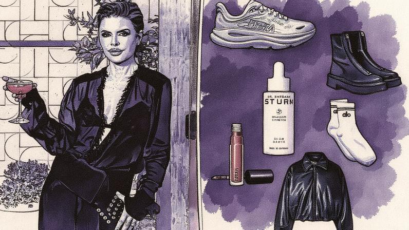 Lisa Rinna loves "unexpected" pairings -- in cocktails and in her closet. Isaiah Ferguson, Elevtd Studios; Alo; Sturm; MAC; Neiman Marcus