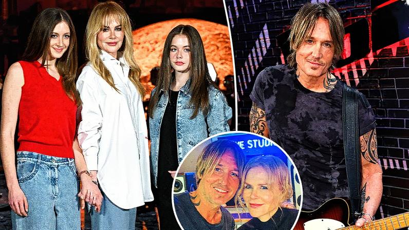 Nicole Kidman is helping her daughters navigate heartache over their “broken family” by “leading by example for them.” nicolekidman/Instagram