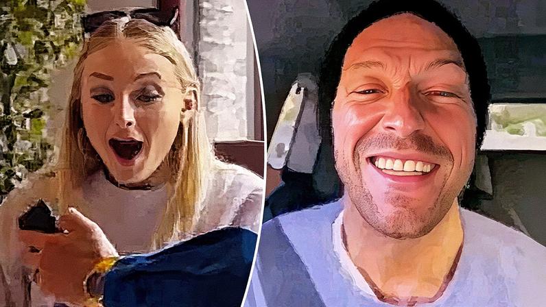 Sophie Turner fangirled over Chris Martin in a resurfaced clip amid rumors that they're dating. Cup of Joe/Quibi