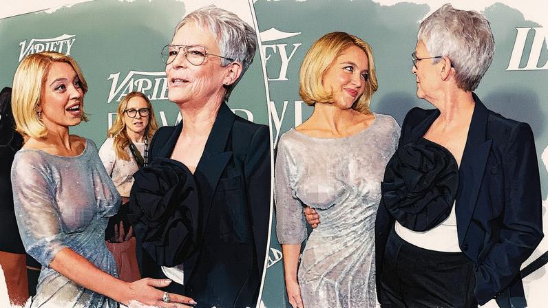 Jamie Lee Curtis stopped dead in her tracks when she saw Sydney Sweeney’s see-through dress on the red carpet at Variety’s Power of Women LA event on Wednesday. WireImage