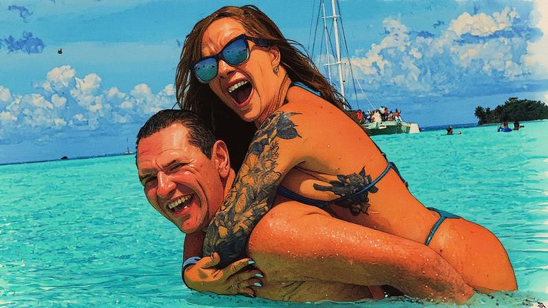 Vivi Fernandez curte Punta Cana com o marido, Marcelo Toledo — Foto: Arquivo pessoal