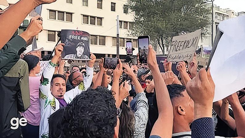 1 de 5 Jovens da Geração Z tem protestado contra a realização da Copa do 2030 no Marrocos — Foto: Gettty Images