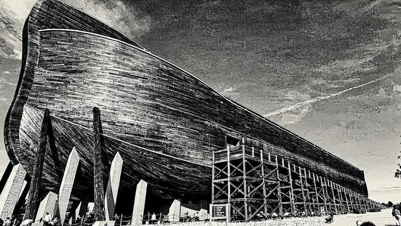 Réplica da arca no Ark Encounter, localizado no Kentucky, EUA. (Foto: Elias Null / Unsplash)