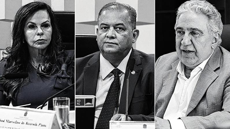 Dorinha Seabra, Eduardo Gomes e Laurez Moreira são testados na disputa pelo governo do TO. Fotos: Marcos Oliveira/Agência Senado; Edilson Rodrigues/Agência Senado e Bruno Maia/Governo do Tocantins