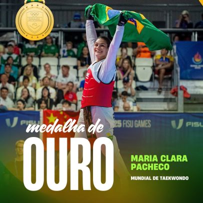 Maria Clara Pacheco vence campeã olímpica e leva ouro no Mundial de Taekwondo