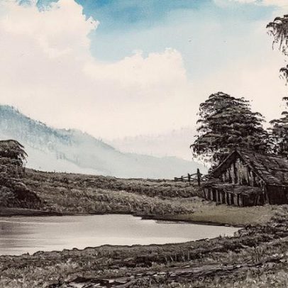 Bonhams leiloa 30 quadros de Bob Ross para apoiar TV pública após cortes de financiamento