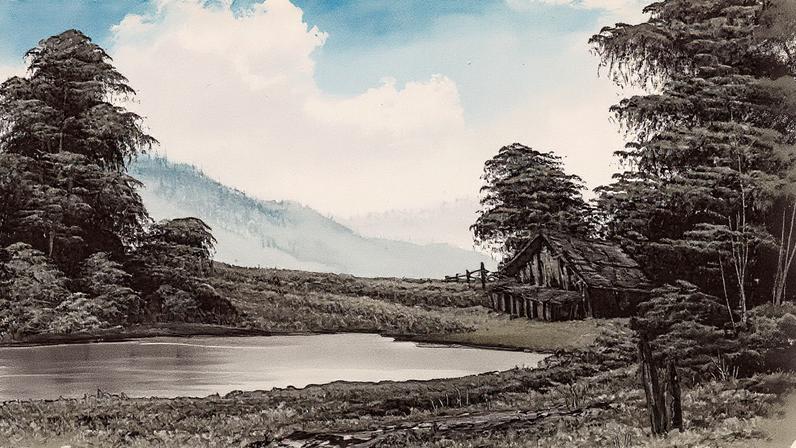 Bob Ross’s Winter's Peace (1993) Courtesy Bonhams