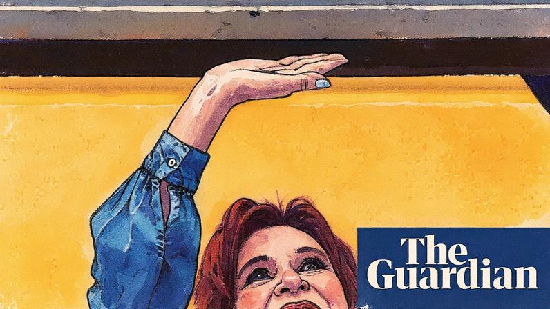 Former Argentinian president Cristina Fernández de Kirchner, currently under house arrest after being convicted on fraud charges, waved to supporters after the courts delivered their sentence over an attempt on her life in 2022.