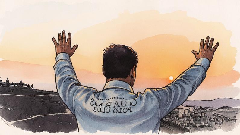 Joel Engel durante oração em Israel. (Foto: Ministério Engel)