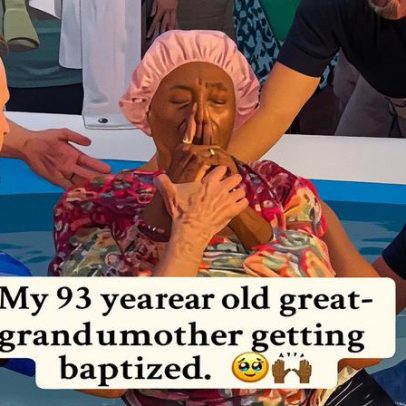 Batismo de idosa de 93 anos viraliza e inspira