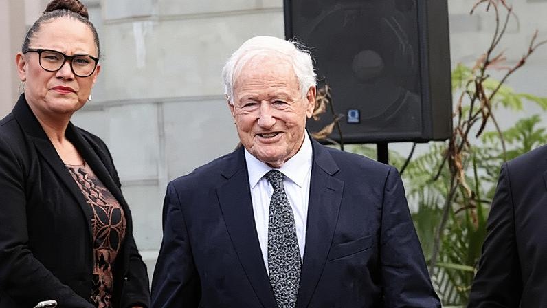 Jim Bolger, former New Zealand prime minister who drove reconciliation with Māori, is pictured. He has died at the age of 90. Photograph: Fiona Goodall/Getty Images