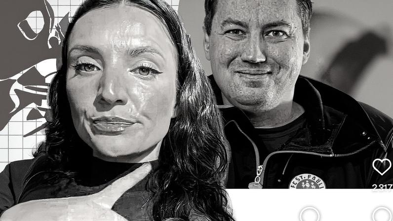 Jemilla Pir expôe dirigente do St. Pauli — Foto: Repodução