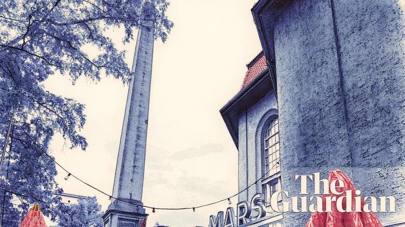 The Mars coffee house in Berlin is located in a decommissioned crematorium and looks out on a burial ground.