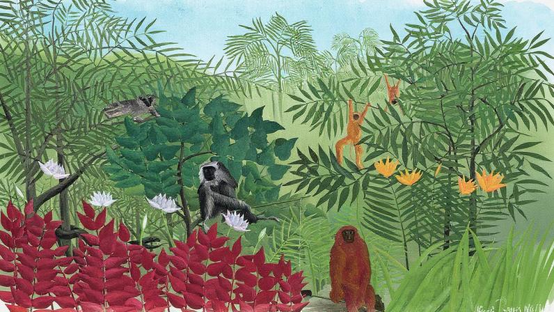 Henri Rousseau’s Tropical Forest with Monkeys (1910) Bridgeman Images