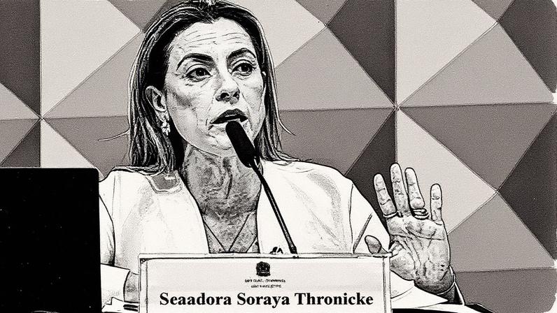 A senadora Soraya Thronicke, relatora da CPI das Bets. Foto: Geraldo Magela/Agência Senado