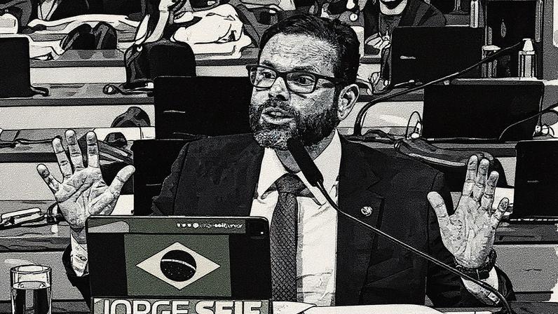 “A toga virou escudo do crime”, diz senador Jorge Seif, após elaborar dossiê. (Foto: Carlos Moura/Agência Senado)