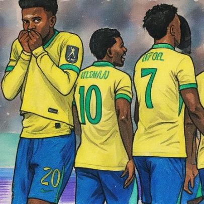 Estêvão bate nova marca histórica pela Seleção Brasileira