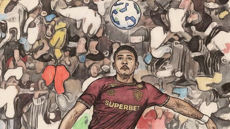 John Kennedy em ação em Fluminense x Juventude (FOTO: LUCAS MERÇON / FLUMINENSE F.C.)