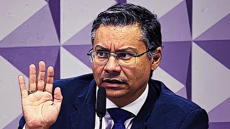 O ex-procurador-geral do Instituto Nacional do Seguro Social (INSS), Virgílio Antônio Ribeiro de Oliveira Filho, em depoimento à CPMI. Foto: Carlos Moura/Agência Senado