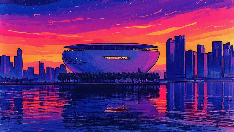 The building, designed by Tadao Ando, is expected to be shaped like a curved shell Al Futtaim Group