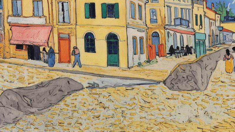 Van Gogh’s The Yellow House (September 1888) (detail) Van Gogh Museum, Amsterdam (Vincent van Gogh Foundation)